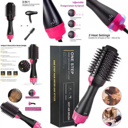 3 in 1 Machine: Straightner, Curl & Dryer
