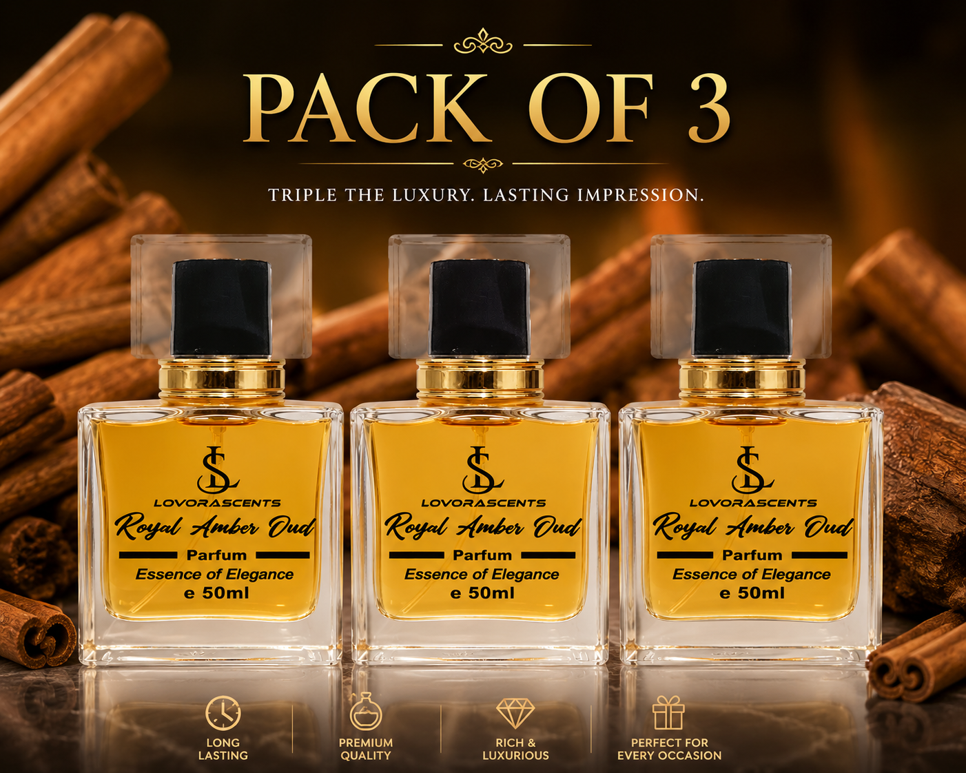 Royal Amber Oud 50ml - Lovora Scents